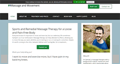 Desktop Screenshot of massageandmovement.com