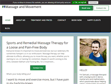 Tablet Screenshot of massageandmovement.com